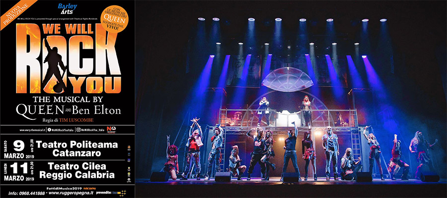 We Will Rock You, il musical dei Queen al Politeama di Catanzaro e al Cilea di Reggio