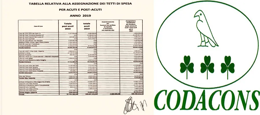 Codacons: sanità Spa, 258 milioni per la sanità privata