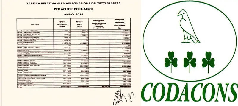 Codacons: sanità Spa, 258 milioni per la sanità privata