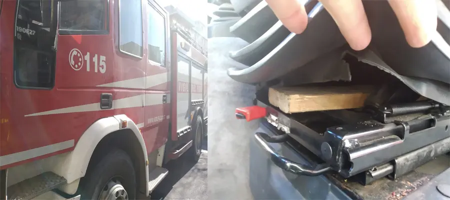 USB. Vigili del fuoco Autobotte rappezzate e pericolose sulle strade cittadine!