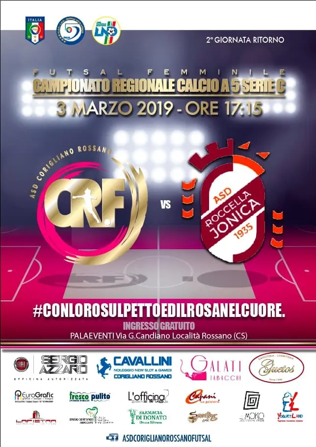 Calcio Femminile: Corigliano: La gara con il Roccella sarà un banco di prova. All’andata finì 2-3