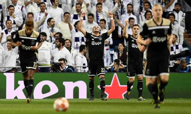 Champions League: tonfo Real, l'Ajax passa ai quarti