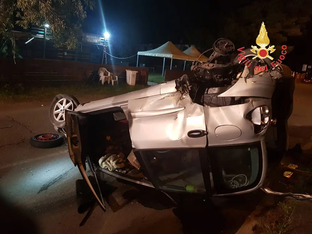 Incidenti e Incendi, notte di paura nel catanzarese, intervento dei VVF, CC e suem 118