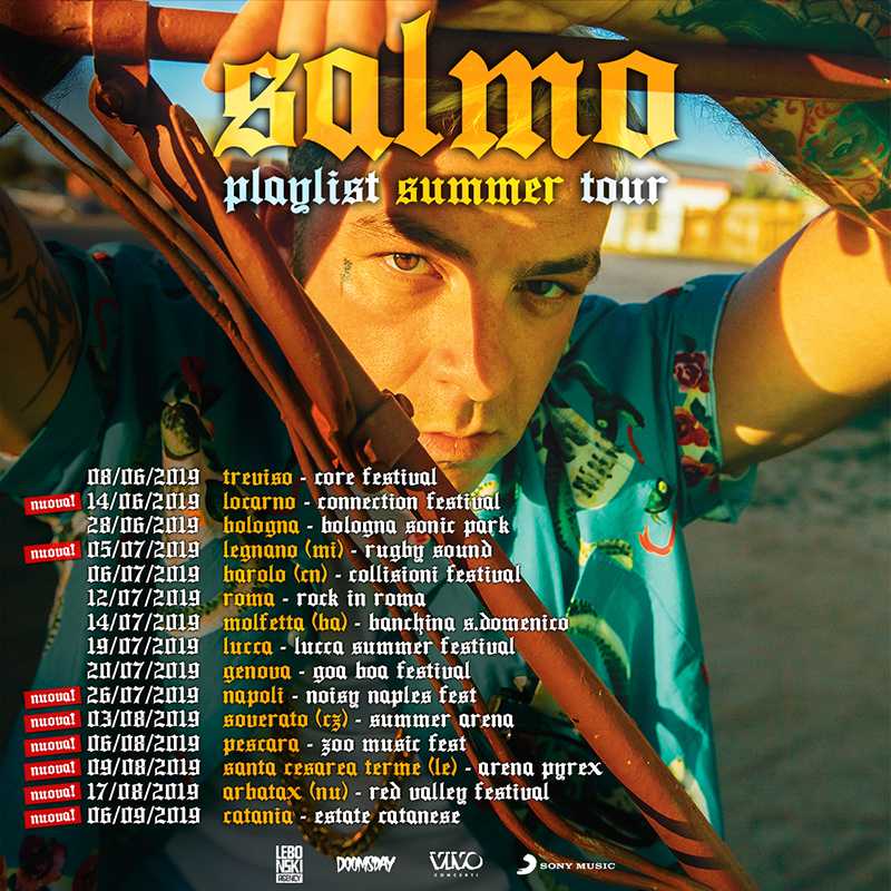 Summer Arena 2019, anche Salmo si aggiunge alla programmazione live a Soverato. Il concerto il 3 ago