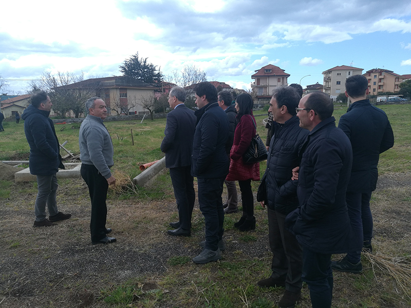 Sopralluoghi del presidente della provincia Sergio Abramo nella città di Lamezia Terme