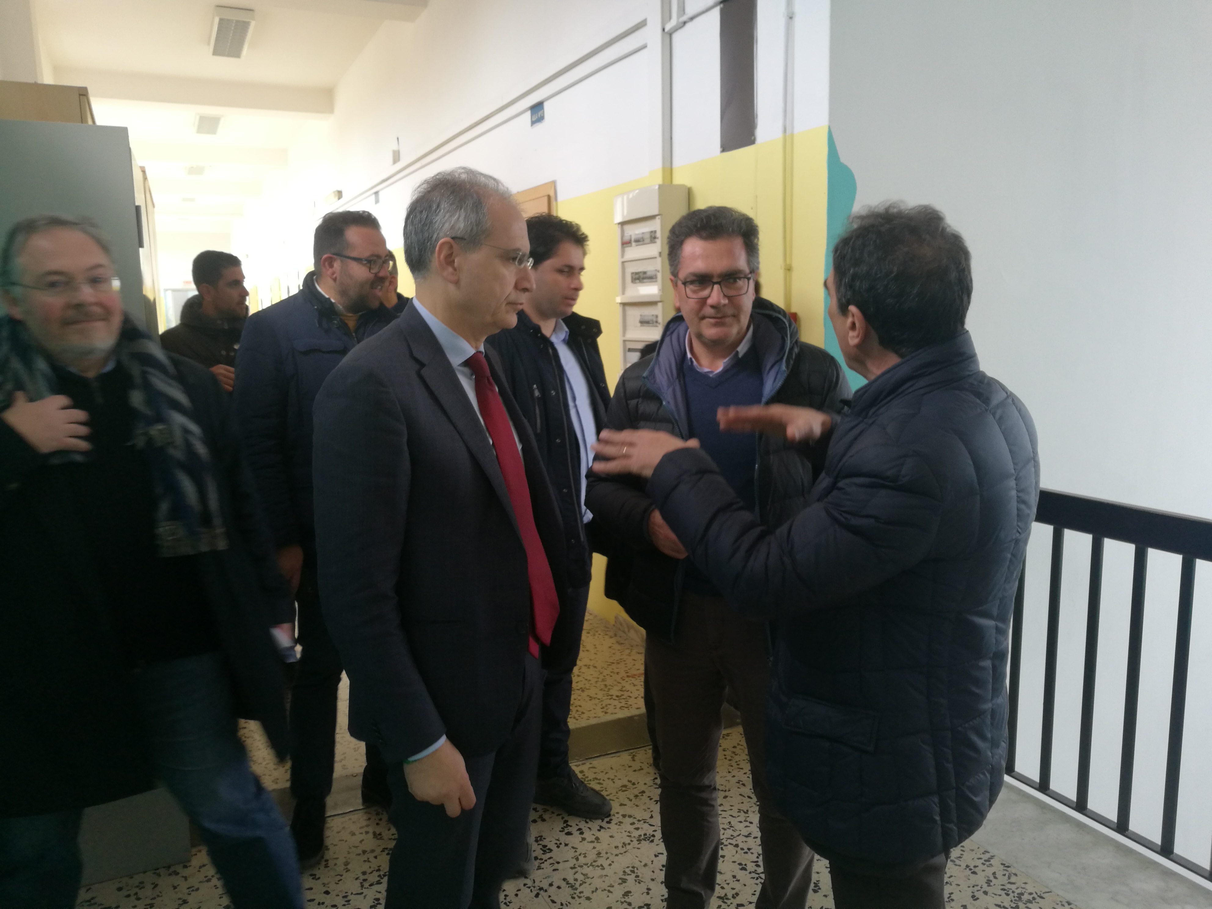 Sopralluoghi del presidente della provincia Sergio Abramo nella città di Lamezia Terme