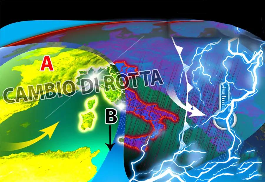 Meteo: Caldo, Freddo, Sole, Pioggia mercoledì totale cambio di rotta. Ecco il dettaglio