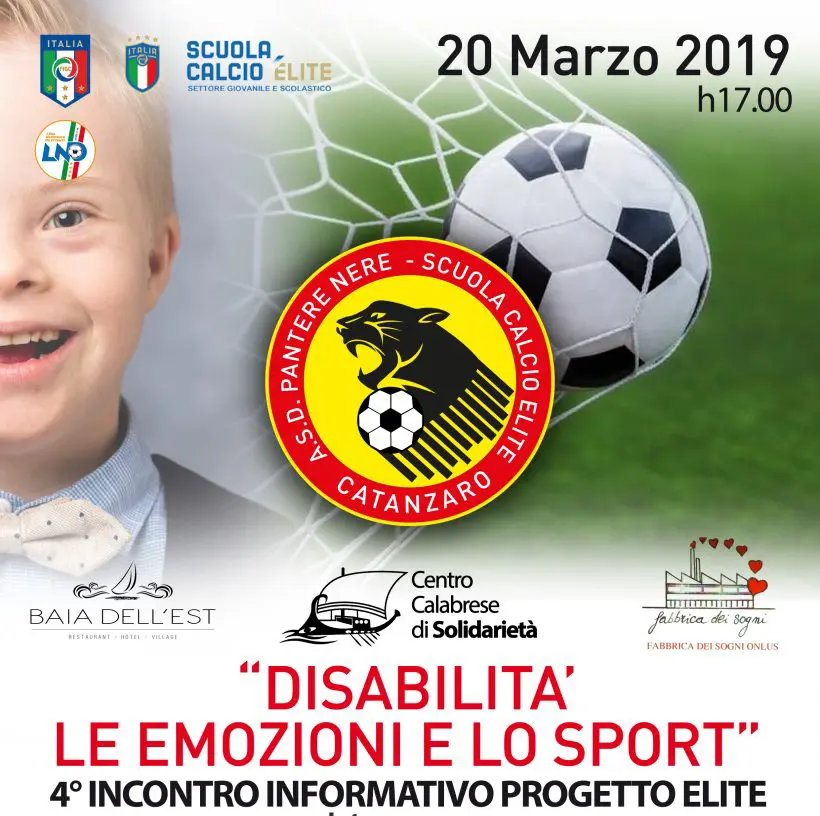 “Disabilità le emozioni e lo sport” incontro formativo Asd Pantere Nere Catanzaro