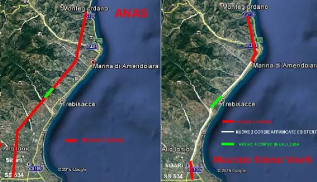 SS106: Gallo, ammodernamento tratto Sibaritide solo sulla carta