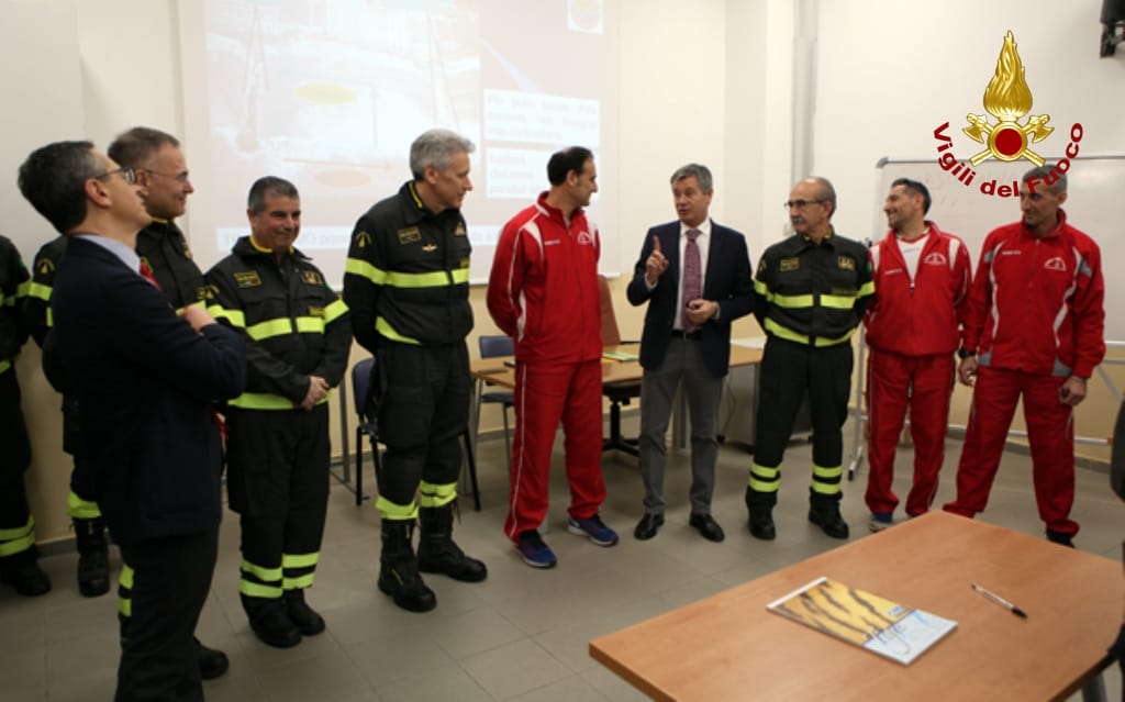 Fabio Dattilo, Emilio Occhiuzzi e Francesco Notaro in visita al Comando Provinciale di Catanzaro