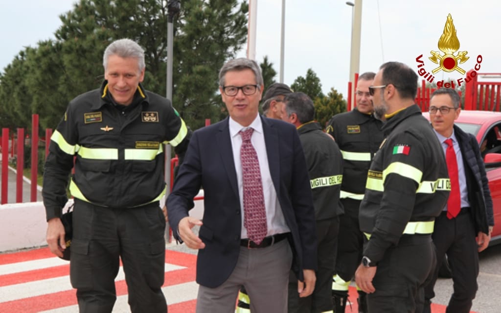 Fabio Dattilo, Emilio Occhiuzzi e Francesco Notaro in visita al Comando Provinciale di Catanzaro