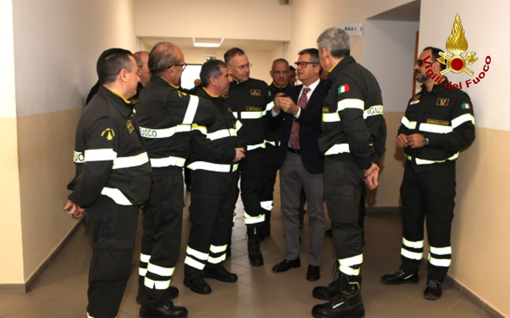 Fabio Dattilo, Emilio Occhiuzzi e Francesco Notaro in visita al Comando Provinciale di Catanzaro