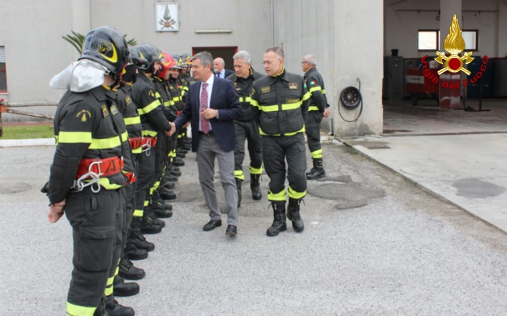 Fabio Dattilo, Emilio Occhiuzzi e Francesco Notaro in visita al Comando Provinciale di Catanzaro