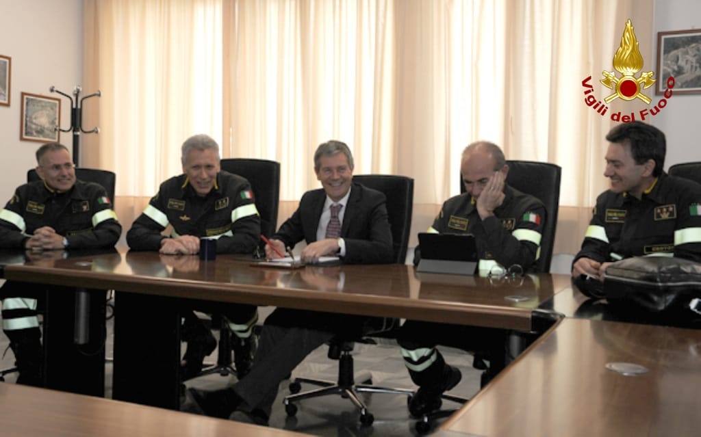 Fabio Dattilo, Emilio Occhiuzzi e Francesco Notaro in visita al Comando Provinciale di Catanzaro