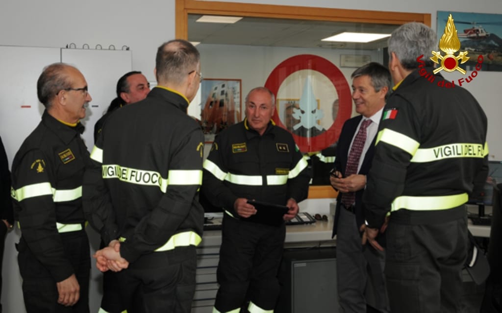 Fabio Dattilo, Emilio Occhiuzzi e Francesco Notaro in visita al Comando Provinciale di Catanzaro