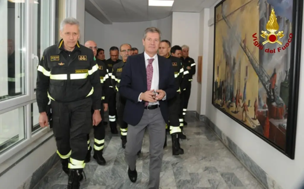 Fabio Dattilo, Emilio Occhiuzzi e Francesco Notaro in visita al Comando Provinciale di Catanzaro