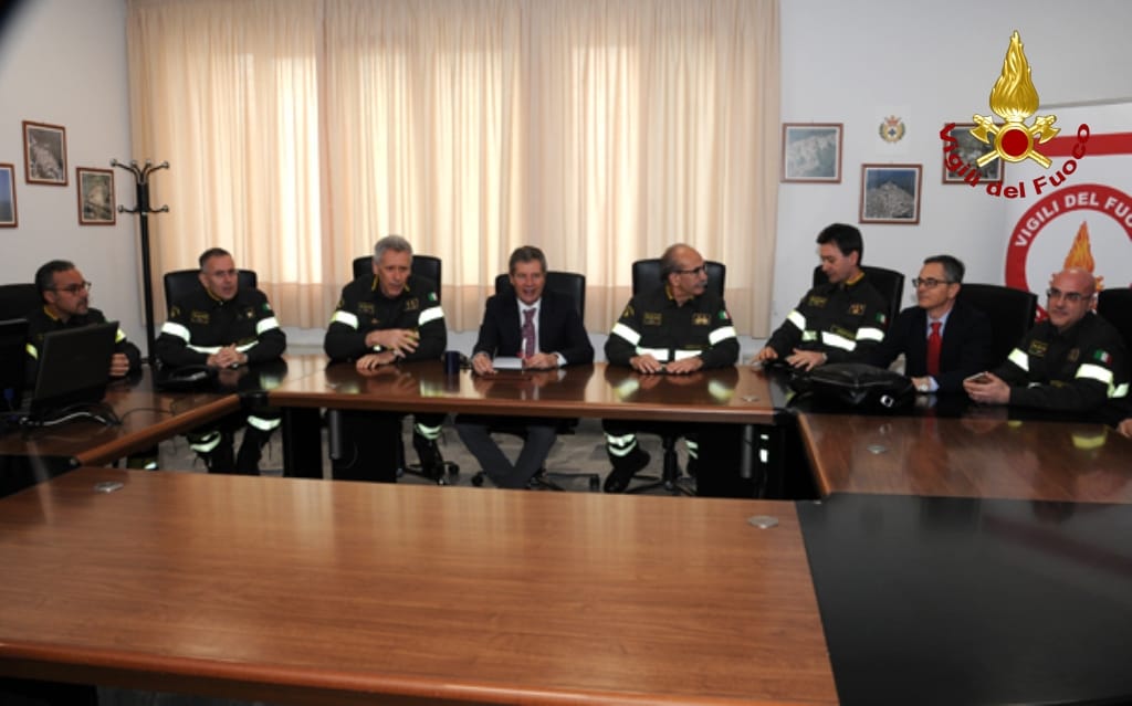 Fabio Dattilo, Emilio Occhiuzzi e Francesco Notaro in visita al Comando Provinciale di Catanzaro