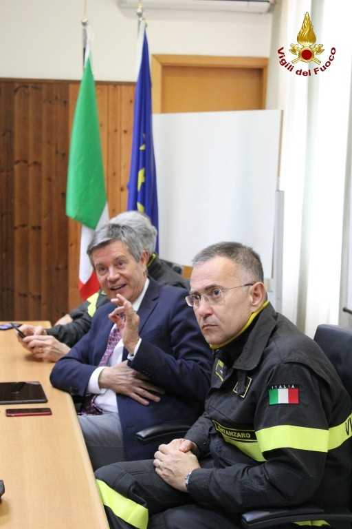 Fabio Dattilo, Emilio Occhiuzzi e Francesco Notaro in visita al Comando Provinciale di Catanzaro