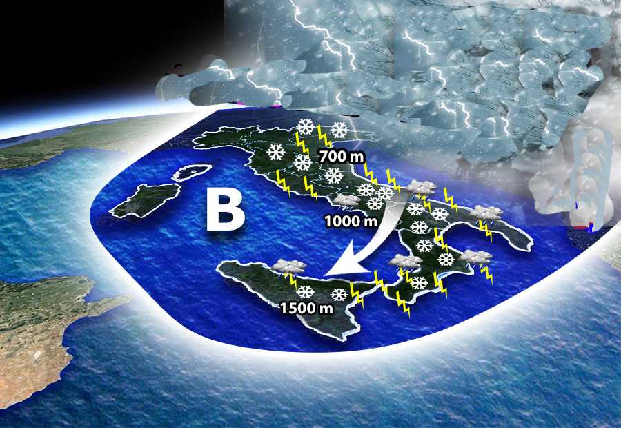 Meteo: Da lunedì sciabolata artica, previsioni su Nord, Centro, Sud e Isole