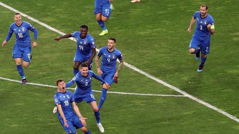 Calcio – qualificazioni Euro2020: l’Italia parte bene e batte la Finlandia 2-0