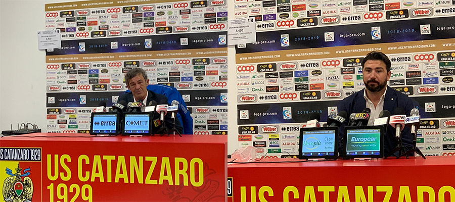Serie C: 32° giornata Catanzaro-Sicula Leonzio 3-0, i commenti in sala stampa