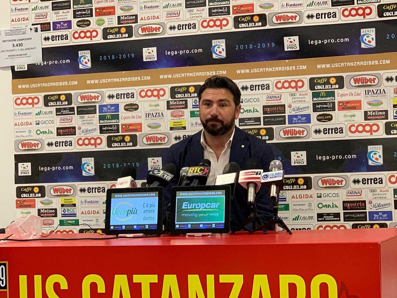 Serie C: 32° giornata Catanzaro-Sicula Leonzio 3-0, i commenti in sala stampa