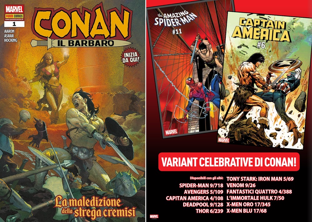 Nuovo n. 1 di Conan il Barbaro in casa Panini