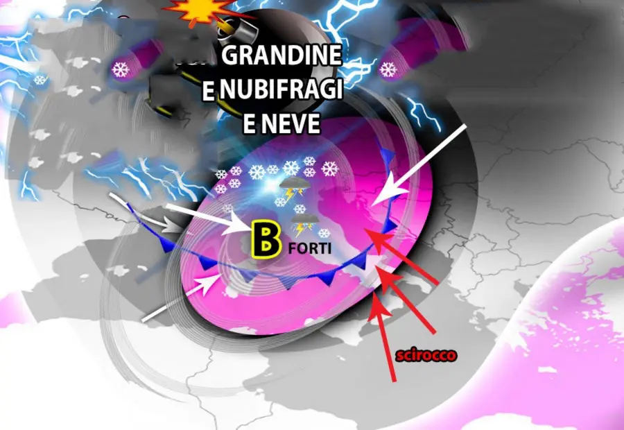 METEO: 4 Aprile, bomba meteorologica, ecco dove colpirà