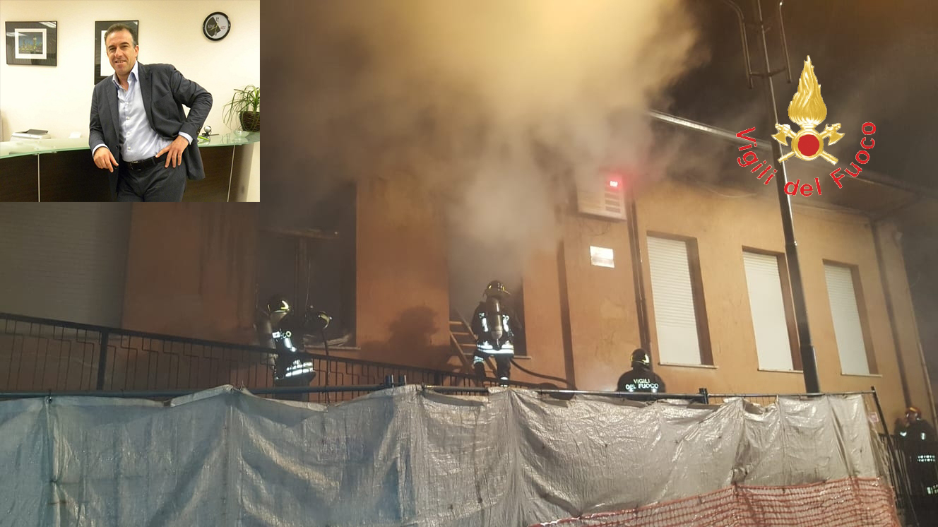 Incendio alla scuola di Amato, dichiarazione del sindaco Saverio Ruga