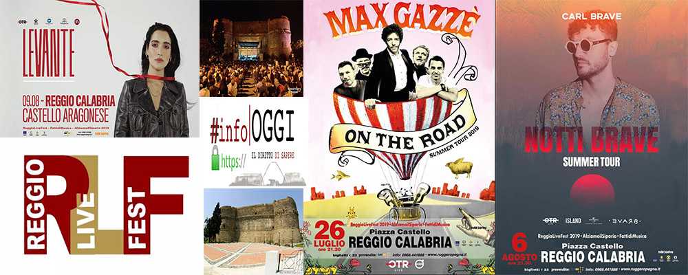Reggio Live Fest 2019: partite le prevendite per i live di Max Gazzè, Carl Brave e Levante