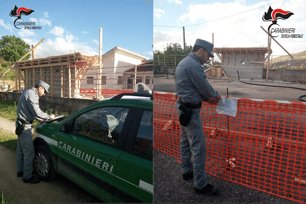 Carabinieri Forestale Luzzi – Sequestrato piazzale scuola elementare