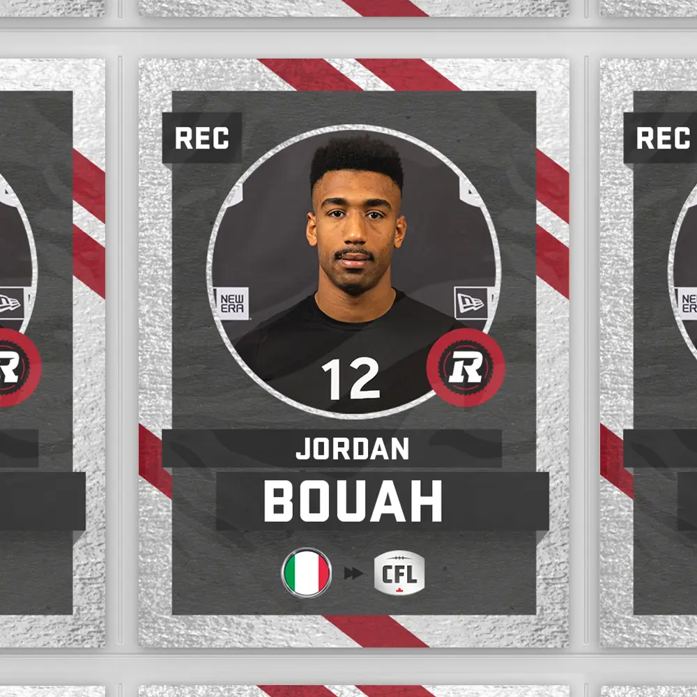 Fidaf. Jordan Bouah ottawa Redblacks!