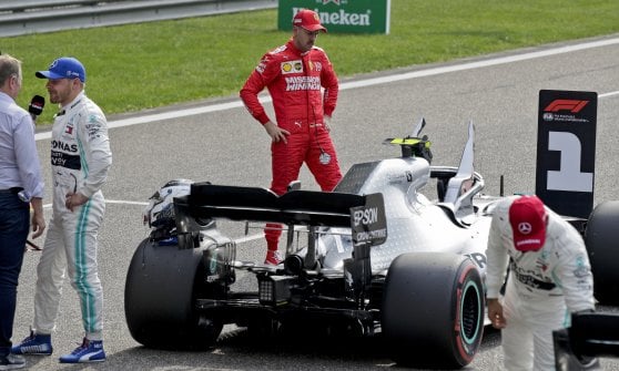 F1. Cina: Hamilton congratulazioni "Bottas stellare", 3° la Ferrari di Vettel 4° Leclerc