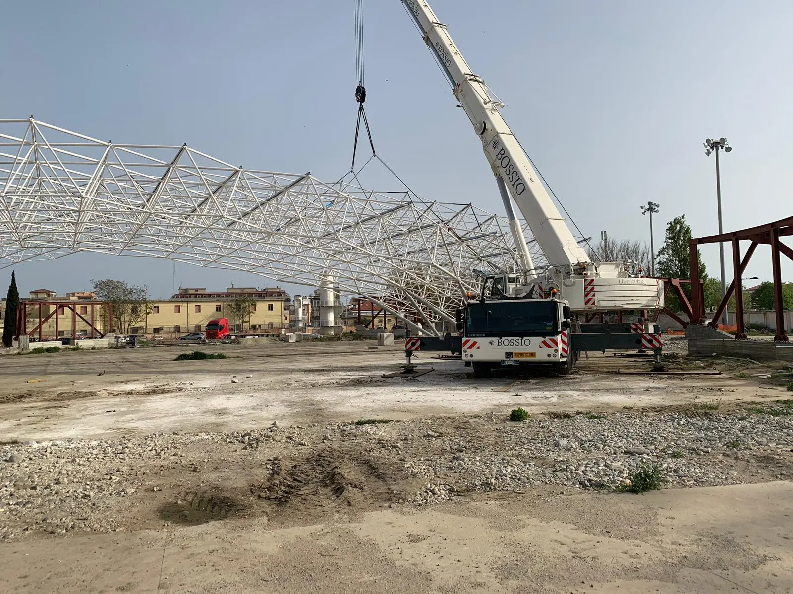 Sindaco Abramo sul cantiere dell’ente fiera