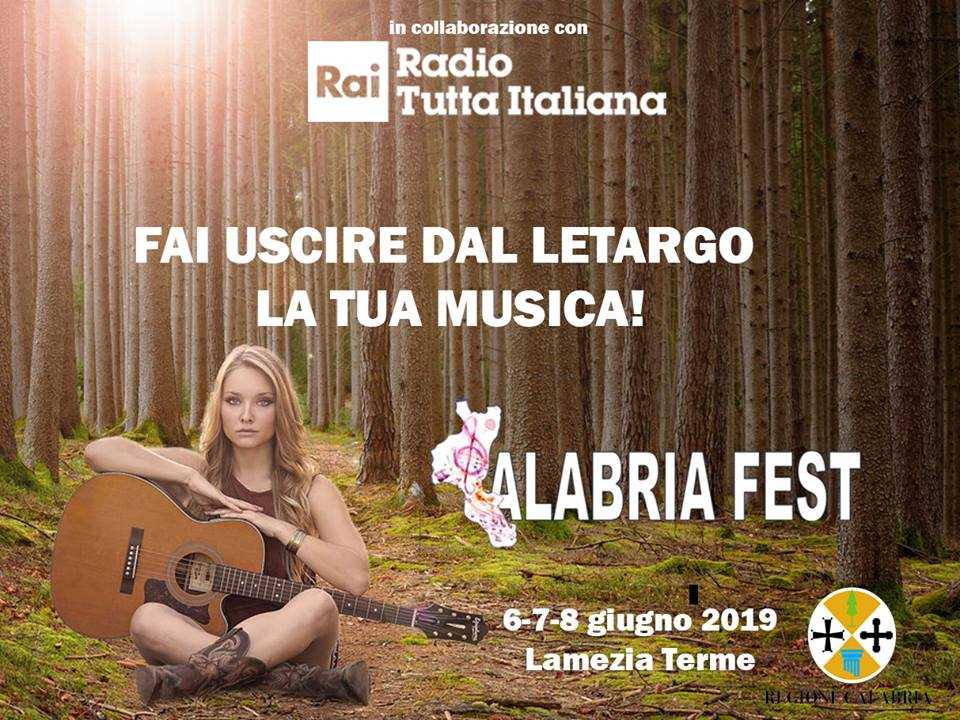 “Calabria Fest - tutta italiana” 6, 7 e 8 giugno a Lamezia Terme (Cz)
