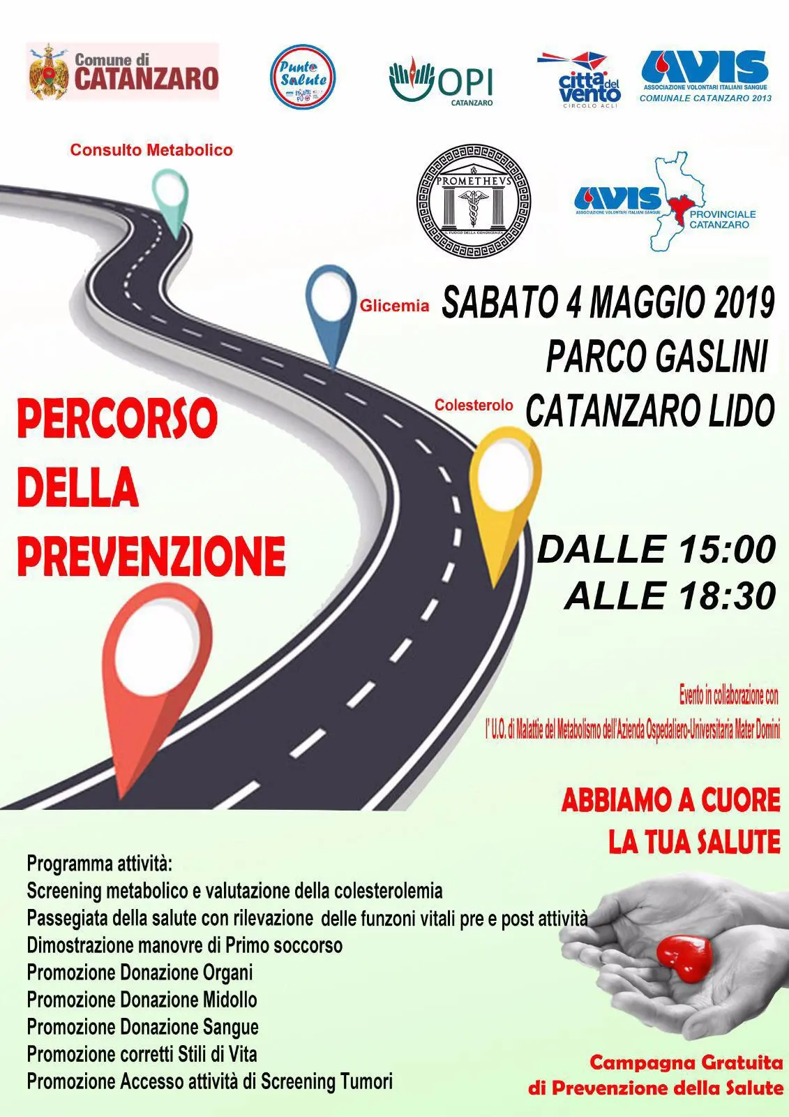 Città del Vento: “Percorso della Prevenzione” al Parco Gaslini di Catanzaro-Lido