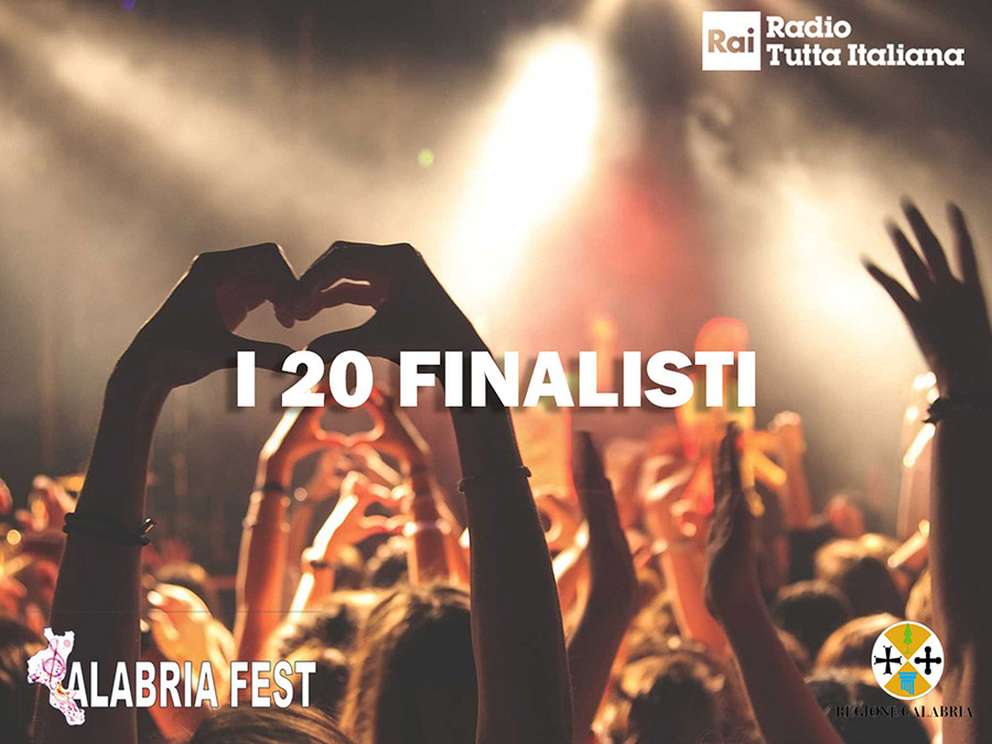 Selezionati i 20 semifinalisti del “Calabria Fest - Tutta Italiana”