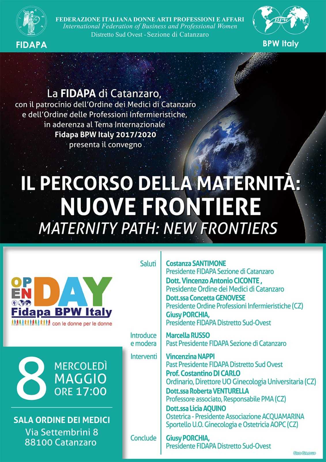Convegno FIDAPA Catanzaro “Il percorso della maternità: nuove frontiere”