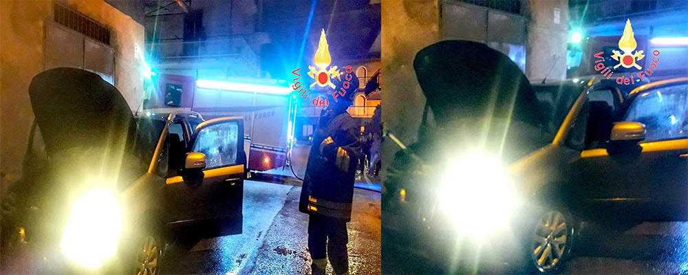 Lamezia Terme (Cz) divampata auto “ipotesi dolosa del rogo” Intervento dei Cc e VVF
