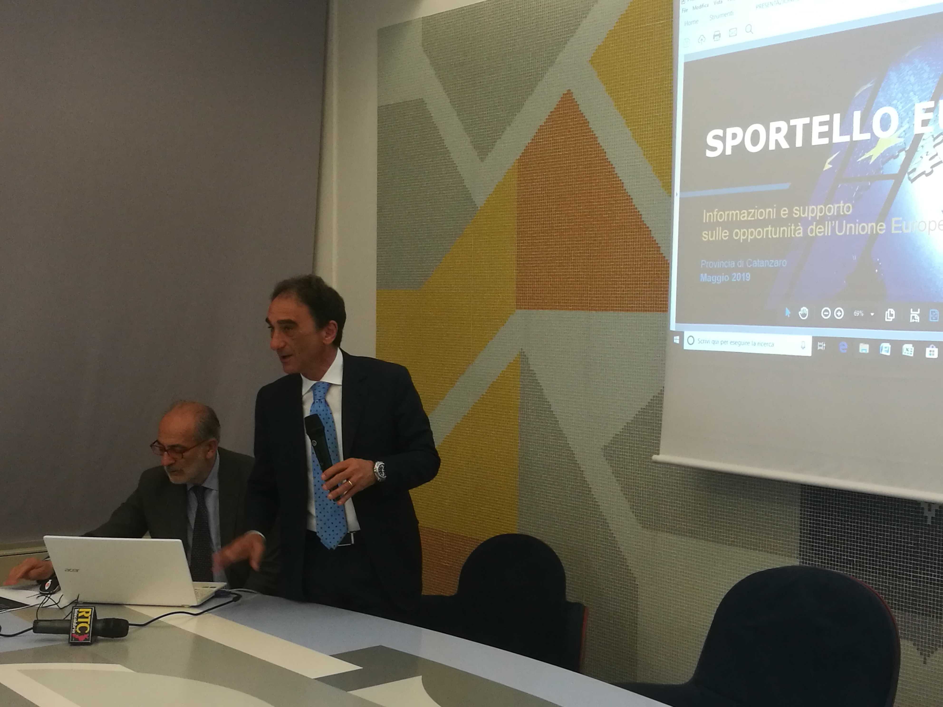Presidente Abramo: presentato "Sportello Europa" per l'accesso ai finanziamenti dell'unione europea