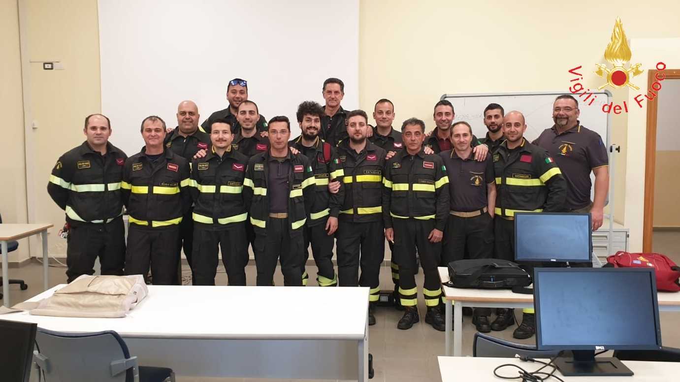 Vigili del fuoco: concluso il corso regionale TAS 2° livello a Lamezia Terme