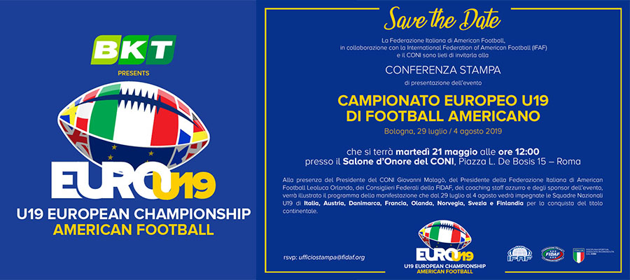 Fidaf. Campionato europeo U19: la conferenza stampa