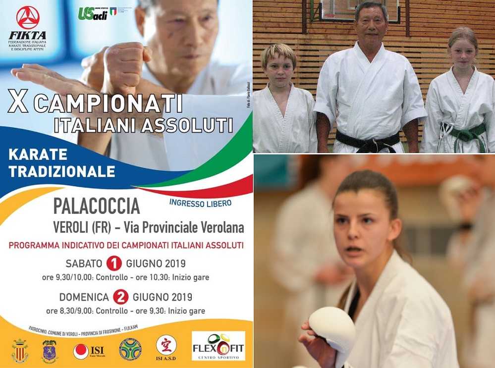 L'1 e il 2 giugno a Veroli (Fr) i Campionati Italiani di Karate