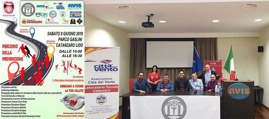 Catanzaro. Salute: l’Associazione Prometheus, “Percorso della Prevenzione”