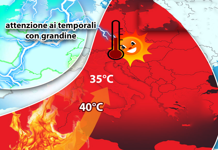 Meteo: Weekend con caldo africano, ecco il dettaglio su Nord, Centro, Sud e Isole