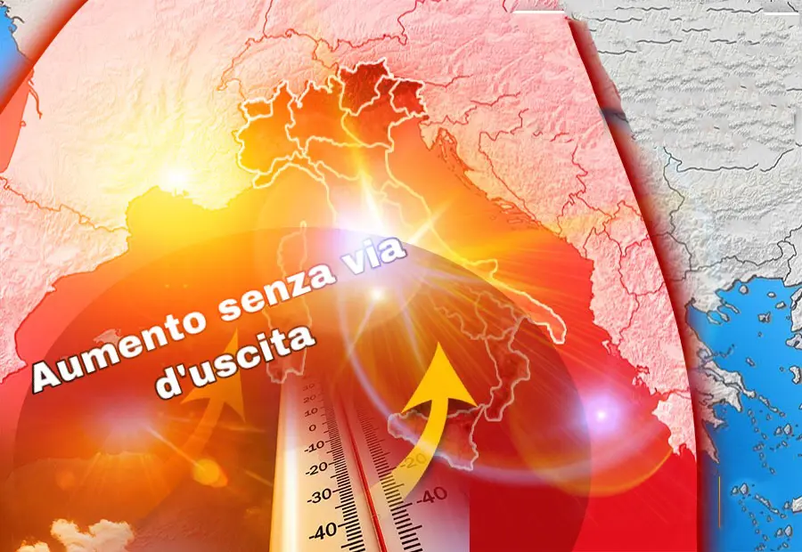 Meteo: Un Caldo africano d’aMare, temperature in aumento, previsioni su Nord, Centro, Sud e Isole