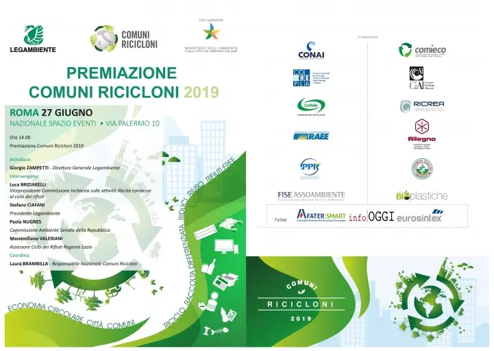 “Comuni Ricicloni” Premio Corepla al Comune di Catanzaro