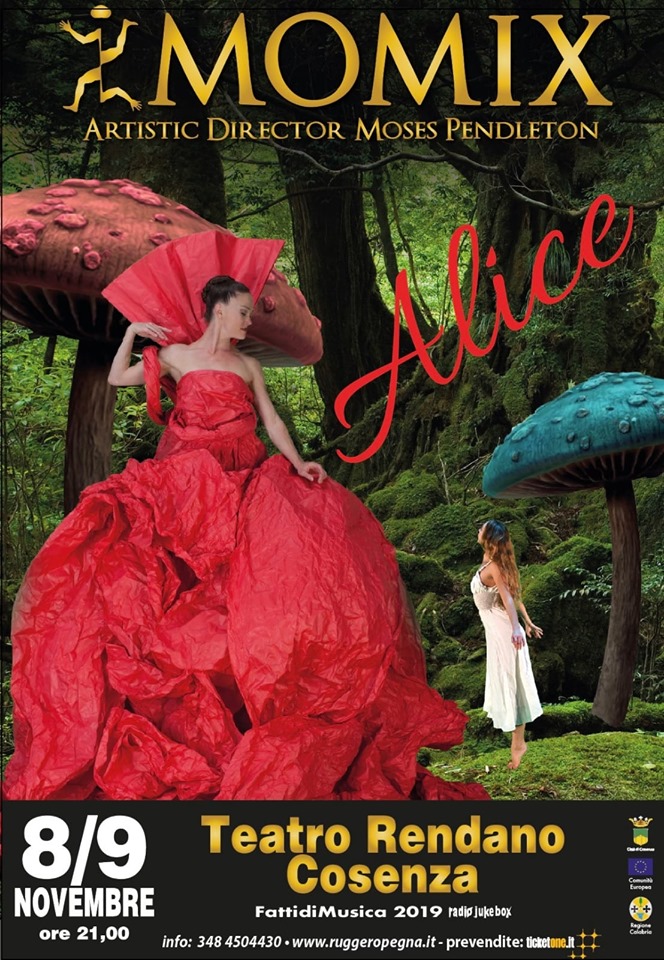 I mitici Momix di Moses Pendleton tour mondiale spettacolo “Alice” in Calabria