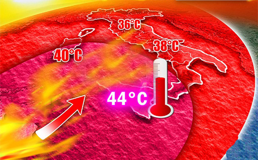 Meteo: dopo la moderata tregua, arriva un'altra vampata africana fino a 44°C. Ecco Quando e Dove