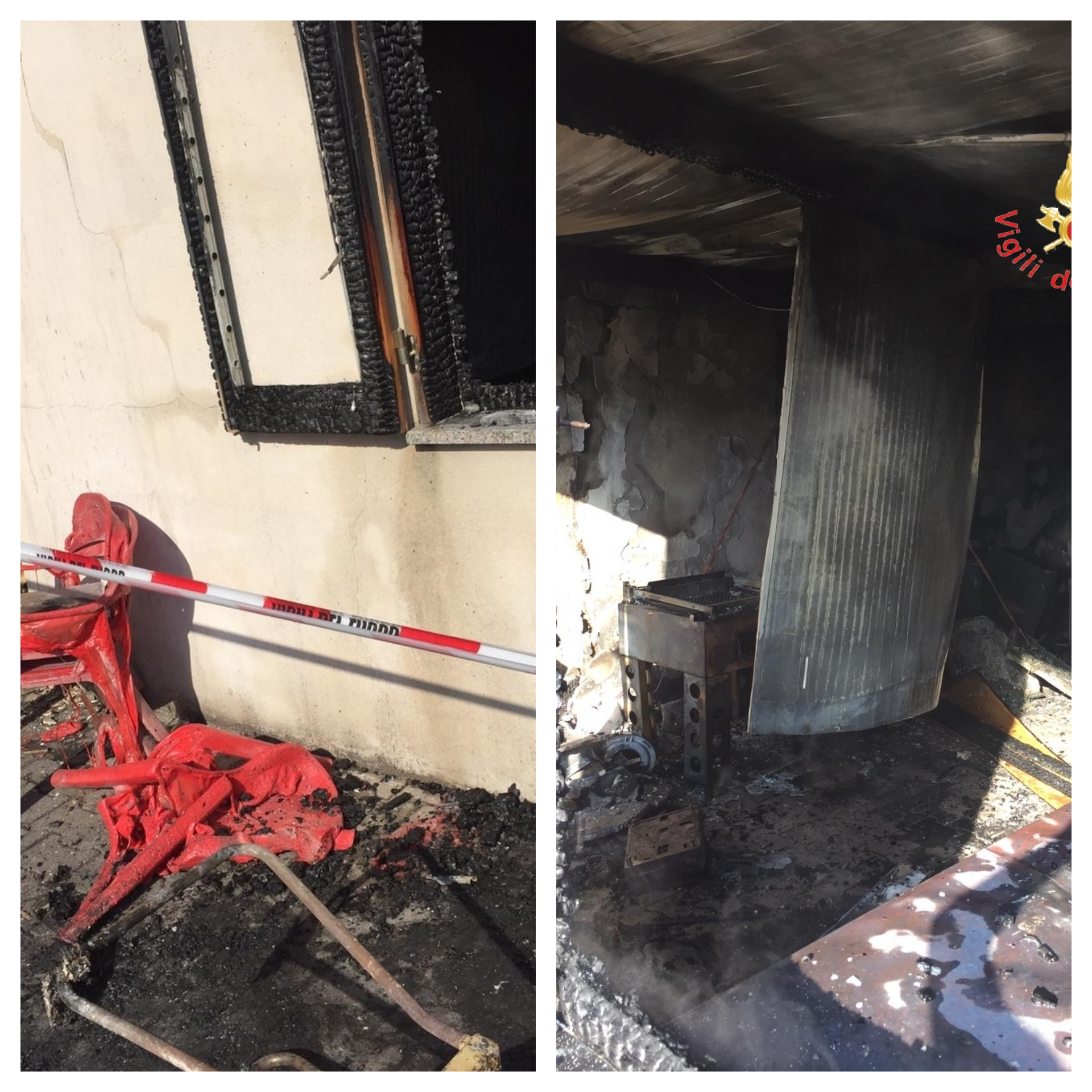 Paura a Lamezia, divampato magazzino piano terra, residenti per strada, intervento dei VVF